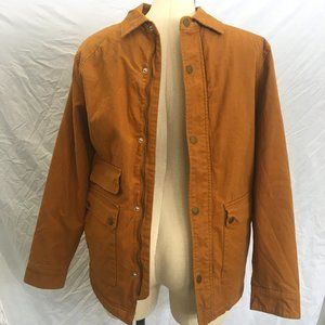 Nickel and Iron Outerwear MensField Jacket Small Tan with Camo Fleece Lining NWT